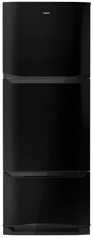 ثلاجة ترنادو 351لتر نوفروست 3باب اسود RT-45FT-BK