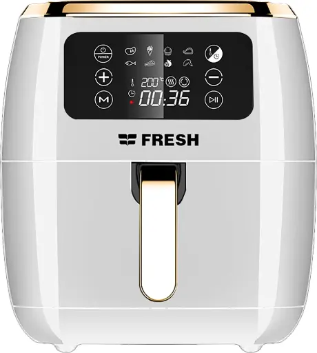 قلاية كهرباء بدون زيت فريش 7لتر 1800وات ديجيتال ابيض FAF-D18000W